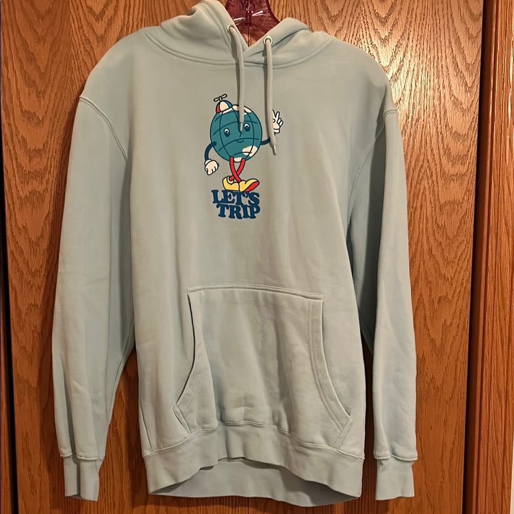 Sturniolo let’s trip Light Blue globe Hoodie